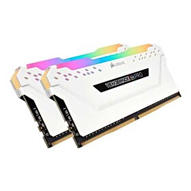 Corsair Vengeance RGB Pro 16GB 2x8GB 288-Pin DDR4 DRAM DDR4 3000 (PC4 24000) Desktop Memory Model - White | CMW16GX4M2C3000C15W