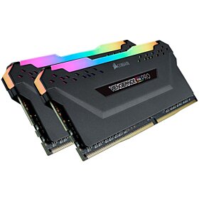 Corsair Vengeance RGB PRO 32GB (2x16GB) DDR4 DRAM 3200MHz C16 Memory Kit - Black | CMW32GX4M2C3200C16