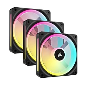 Corsair iCUE LINK QX120 RGB 120mm PWM PC Fans Starter Kit with iCUE LINK System Hub | CO-9051002-WW