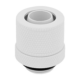 Corsair Hydro X Series XF Compression 10/13mm (3/8” / 1/2”) ID/OD Fitting Four Pack - White | CX-9051006-WW