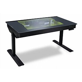 Lian Li DK-05F Dual eATX Tempered Glass RGB Desk - Black | DK-05F