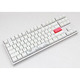 Ducky One 2 TKL Cherry Blue RGB White Switch Gaming Mechanical Keyboard - White | DKON1787ST-CUSPDWWT1