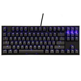 Ducky One 2 RGB TKL LED Double Shot PBT Cherry MX Blue Mechanical Keyboard - Black / White | DKON1787ST-CUSPDAZT1