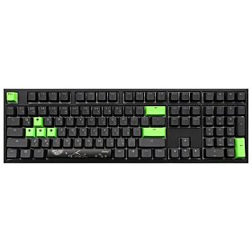 Ducky One 2 RGB Razer Edition PBT Green Mechanical Switch Keyboard - Black / Green | DKON1808ST-RGUSPDAZT1
