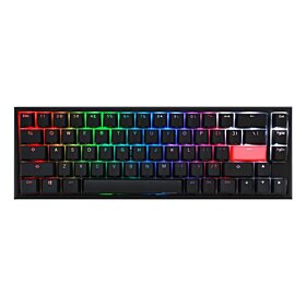 Ducky One 2 SF Cherry Silent Red RGB White Switch Gaming Mechanical Keyboard - Black  | DKON1967ST-SUSPDAZT1