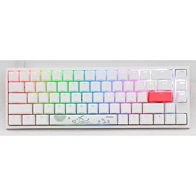 Ducky One 2 SF Cherry Silent Red RGB White Switch Gaming Mechanical Keyboard - White | DKON1967ST-SUSPDWWT1