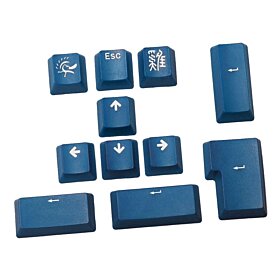 Ducky 11-Key PBT Doubleshot Color Keycap Set - Sea Blue | DKSA11-USPDBNWO1
