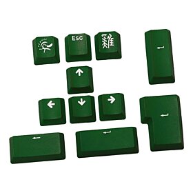 Ducky 11-Key PBT Doubleshot Color Keycap Set - Forest Green | DKSA11-USPDGNWO1