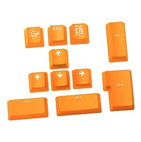 Ducky 11-Key PBT Doubleshot Color Keycap Set - Lemon Yellow | DKSA11-USPDYNWO1