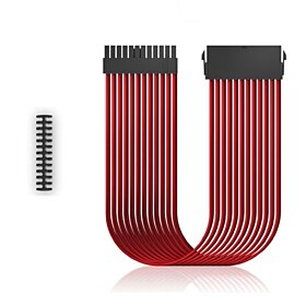 Deepcool Sleeved Cable Extension 24 PIN + Comb | EC300 24P RD 
