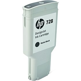 HP 728 Matte Black DesignJet Ink Cartridge (300ml) | F9J68A