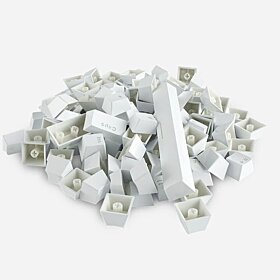 Glorious 104-Key ABS Double Shot Mechanical Keyboard Keycaps - White | G-104-White