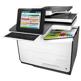 HP PageWide Enterprise Color Flow MFP 586z Multifunction Printer - White / Black | G1W41A