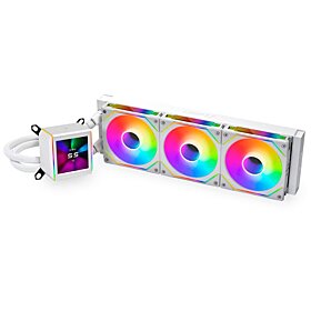Lian Li Galahad II LCD Performance AIO RGB 360mm Liquid CPU Cooler with SL-Infinity Fans - White | GA2ALCD36INW