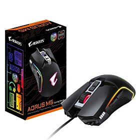 Gigabyte Aorus M5 RGB Fully Programmable Customizable Lighting Gaming Mouse | GM-AORUS M5