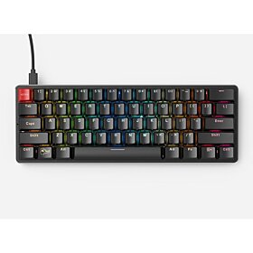 Glorious PC GMMK Prebuilt - Compact RGB LED 60% Double Shot ABS Mechanical Keyboard - Black | GMMK-COMPACT-BRN
