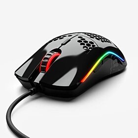 Glorious Model O PC Gaming Race GO-GBLACK 12000 DPI RGB Led Gaming Mouse - Glossy Black