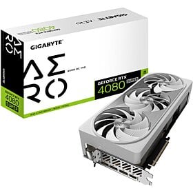 Gigabyte GeForce RTX 4080 SUPER AERO OC 16G White Edition Graphics Card, DLSS 3