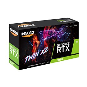 Inno3D GeForce RTX 3050 Twin X2 8GB GDDR6 Graphics Card | N30502-08D6-1190VA42