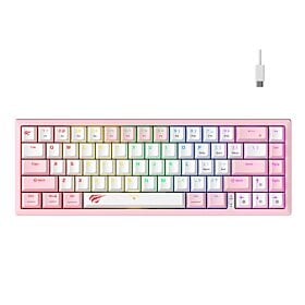 HAVIT 75% Compact Blended Light Mechanical Keyboard - Pink | KB874L