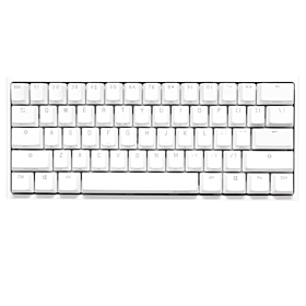 Ducky One 2 Mini 60% RGB LED Mechanical Keyboard with Cherry MX Red Key Switches - White |  DKON2061ST-RUSPDWWT1
