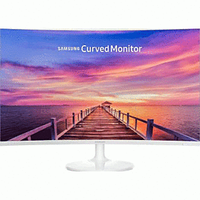 Samsung LC32F391FWM Glossy White 32 HDMI Widescreen LED Backlight LCD Monitor Curved | LC32F391FWM