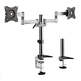 Design Aluminium Desk Mounts for Dual LCD Monitor Screen Size 13" - 27" | LDT11-C024 only available at gccgamers.com