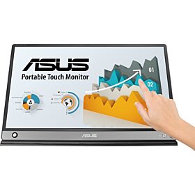 Asus ZenScreen Touch MB16AMT USB Type C Portable 15.6-inches Full HD IPS 10 Point Touch Monitor with built in Battery | MB16AMT