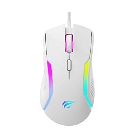 Havit Dynamic RGB Backlit Gaming Mouse - White | MS1033