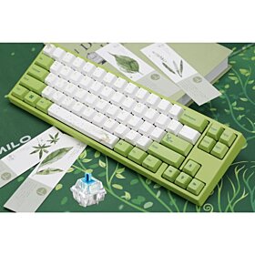 Ducky MIYA Pro Forest Fairy Green Cherry MX Blue LED 60% Dye Sub PBT Mechanical Gaming Keyboard | MY68NC1N/WFI5Va
