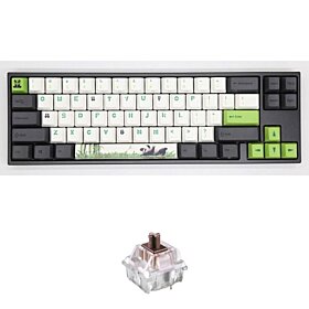 Ducky MIYA Pro Panda White Cherry MX Brown LED 60% Dye Sub PBT Mechanical Gaming Keyboard | MY68NN1W/LLPaNDv
