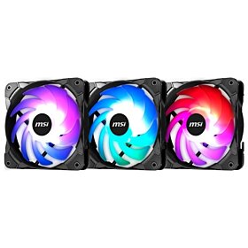 MSI Rainbow ARGB Fans Pack Only (3x 120mm) | OE3-7GO9F02-W57