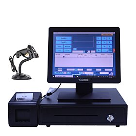 POSBOLT (Core I5-4210, 8GB RAM, 256GB SSD, 15-inch touch Display ) Retail Management POS System