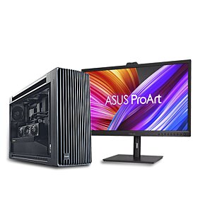 Creative Powerhouse PC - Powered By ASUS (Core i9-14900KS, 128 GB DDR5 RAM, RTX 4080 16GB GPU, ProArt PA32DC Monitor)