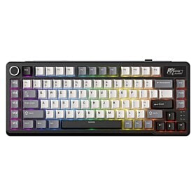 RK Royal Kludge L75 75%  Tactile Beige Wireless Mechanical Keyboard - Knight Black | RK-L75-Knight-Black