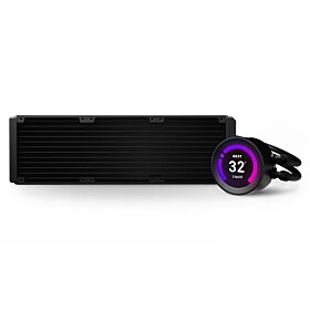 NZXT Kraken Z73 360mm LCD Display RGB Connector AIO RGB CPU Liquid Cooler - Black | RL-KRZ73-01