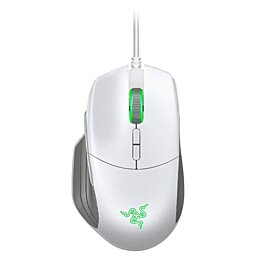 Razer Basilisk Multi-Color True 16,000 5G Optical Sensor Ergonomic Gaming Mouse - Mercury White | RZ01-02330300-R3M1