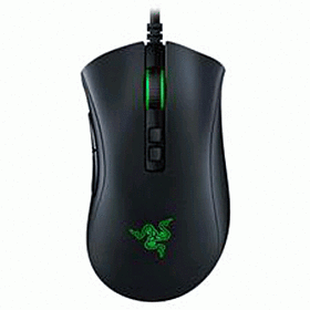 Razer DeathAdder V2 Gaming Mouse, Optical Sensor Switch, Chroma RGB Lighting, 8 Programmable Buttons, Rubberized Side Grips Black | RZ01-03210100-R3M1