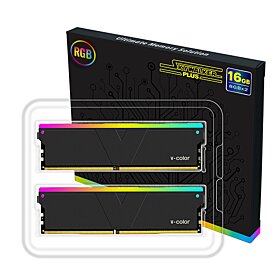V-color Skywalker Plus RGB U-DIMM 16GB (8GBx2) 3600MHz DDR4 Memory Kit - Black | TL408G36S818DSPKWK