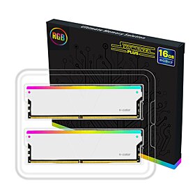 V-color Skywalker Plus RGB U-DIMM 16GB (2x8GB) 3600MHz DDR4 Memory Kit - White | TL408G36S818DSPWWK