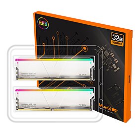 V-color Manta XSky RGB 32GB  (16GBx2) 5600MHz DDR5 Memory Kit - Silver| TMXSL1656836SWK