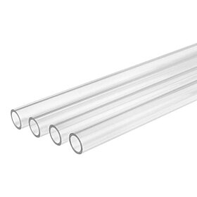 Thermaltake Pacific DIY V-Tubler PETG Tube 1000mm Rigid Tubing (4 Pack) for Custom PC Water Cooling - Transparent | W116-PL16TR-A