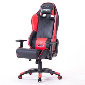 XFX Enthusiast GTR400 Faux Leather Gaming Chair - Black / Red | XF-CHGA-GTR400RD